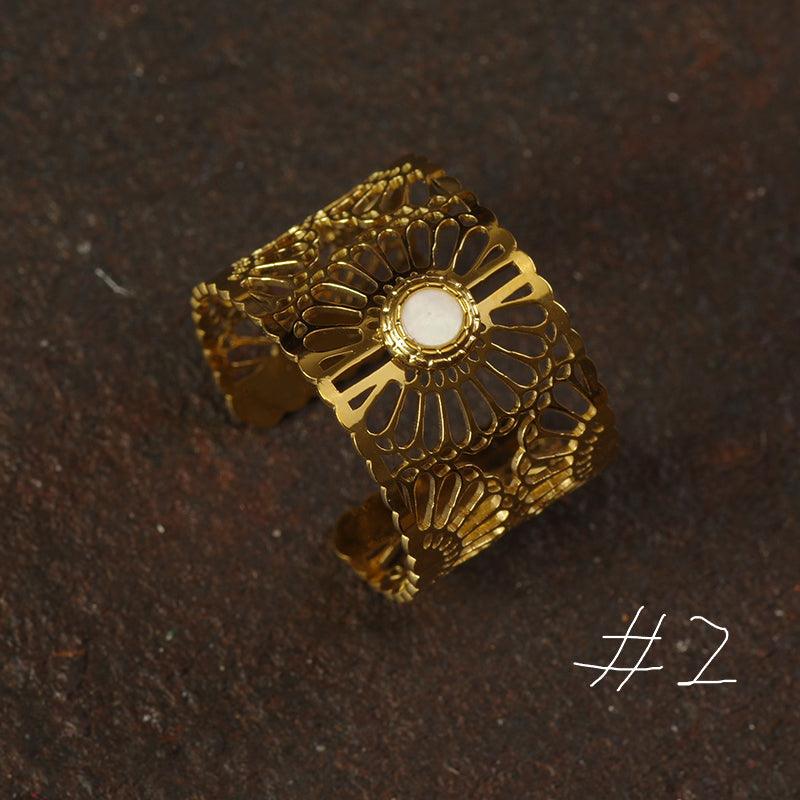 Chunky Mother of Pearl Ring