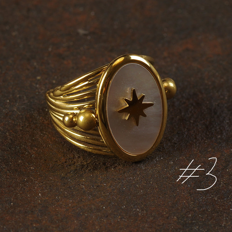 Chunky Mother of Pearl Ring