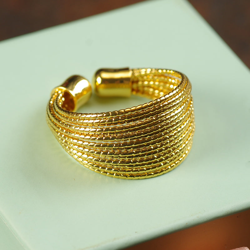 Minimalism Gold Plated Ring