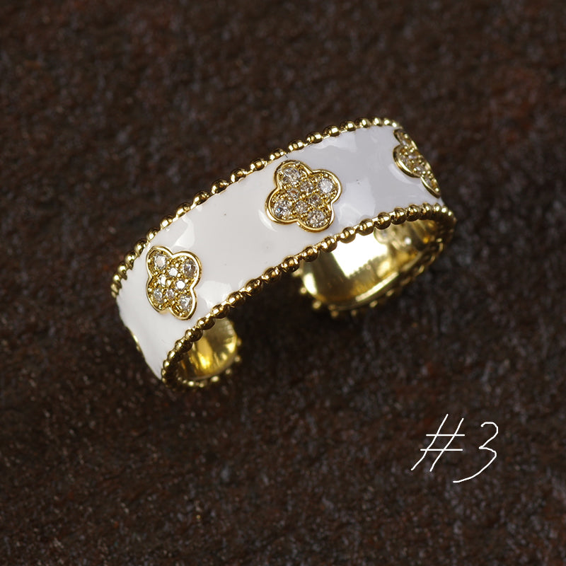 Art Deco Enamel Ring