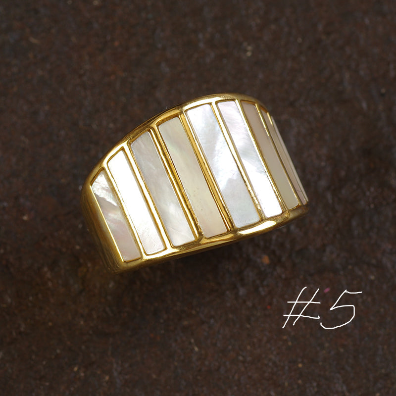Chunky Mother of Pearl Ring