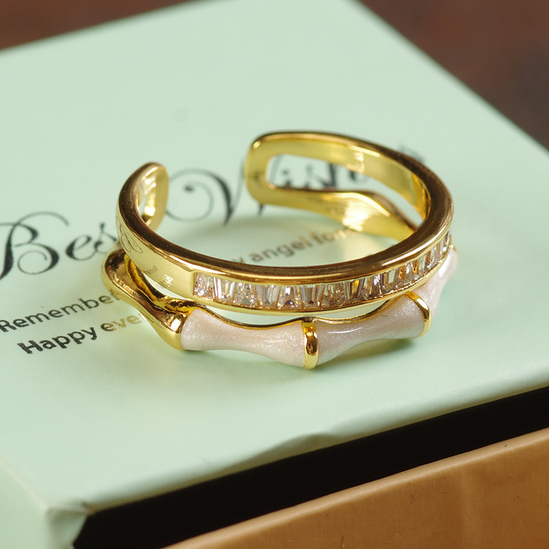 Art Deco Enamel Ring