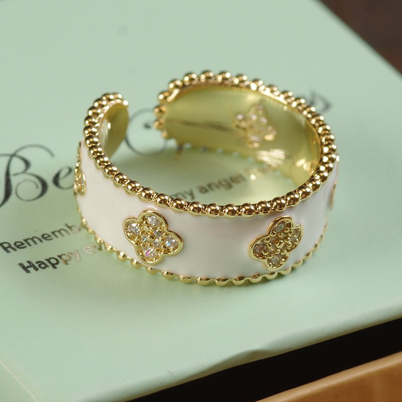 Art Deco Enamel Ring