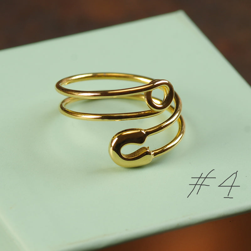 Gold Minimalism Ring - Heart/SeaStar