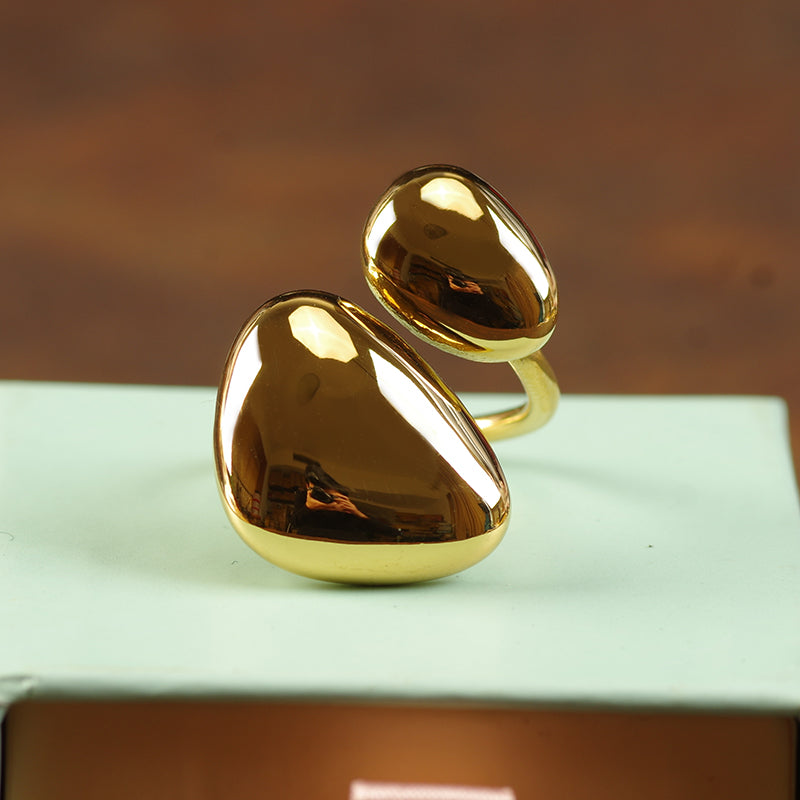 Gold Unique Irregular Ring