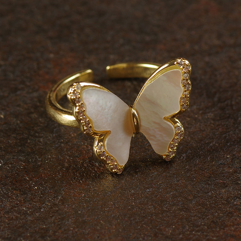 Mother of Pearl Ring Set