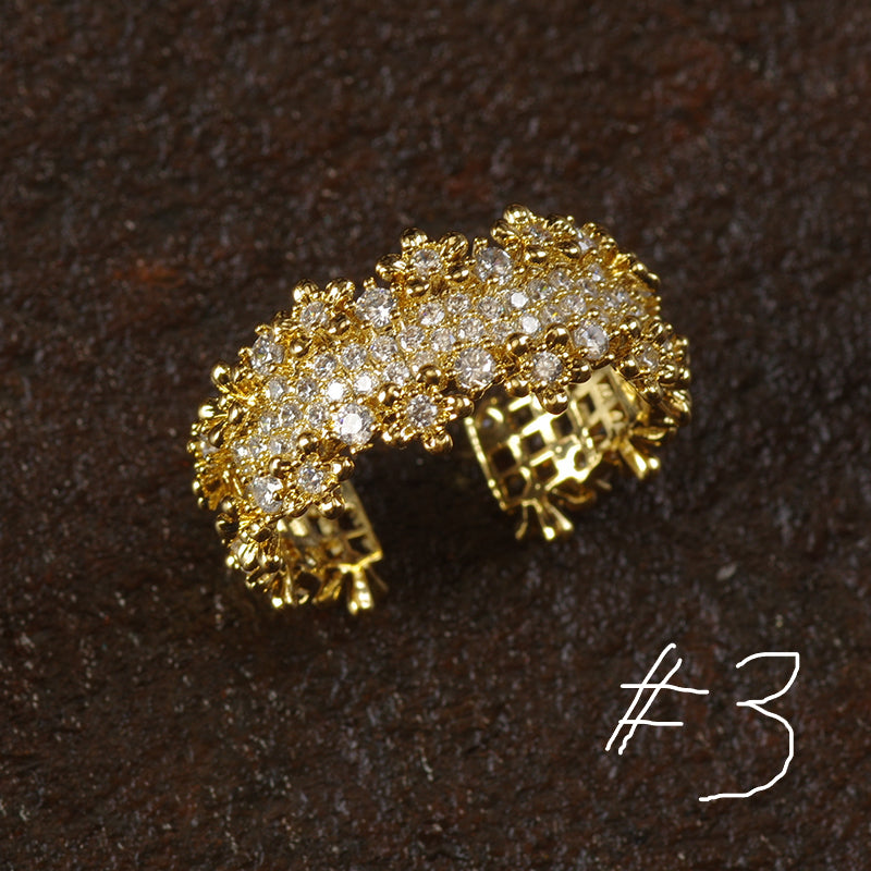 Gold Plated Minimalism Ring - The Wing Set