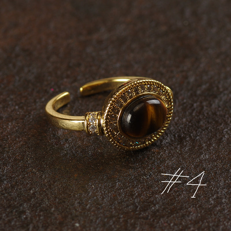 Boho Gemstone Statement Ring