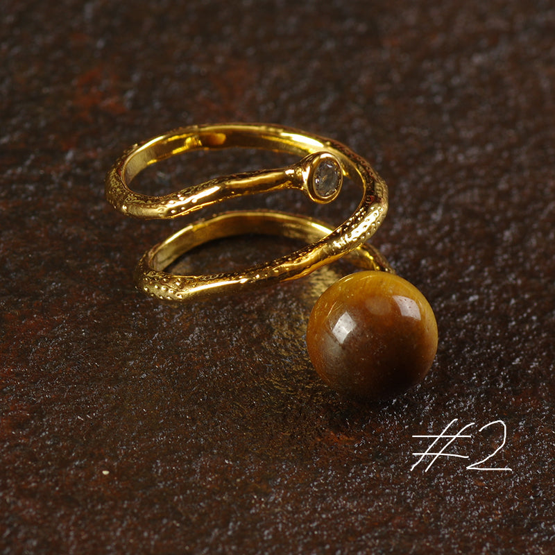 Boho Gemstone Statement Ring