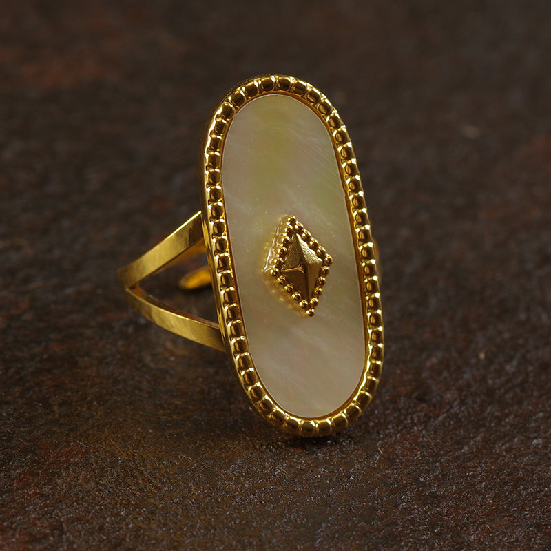 Mother of Pearl Ring Set