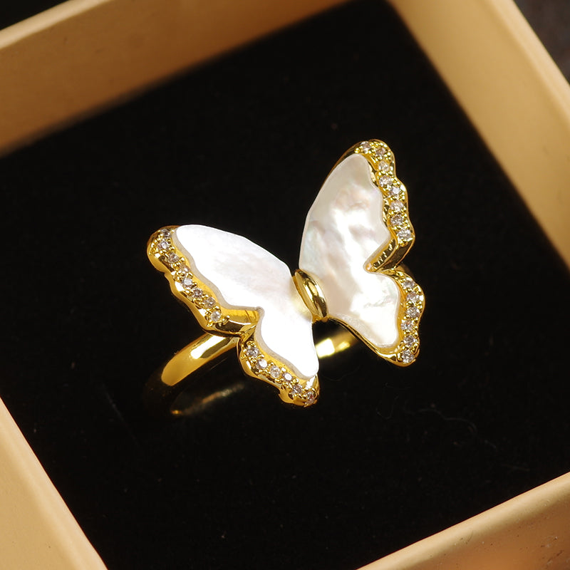 Mother of Pearl Ring Set