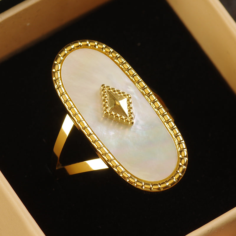 Mother of Pearl Ring Set