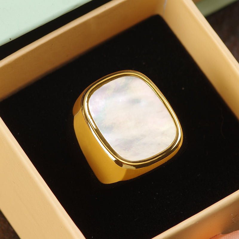 Mother of Pearl Ring Set