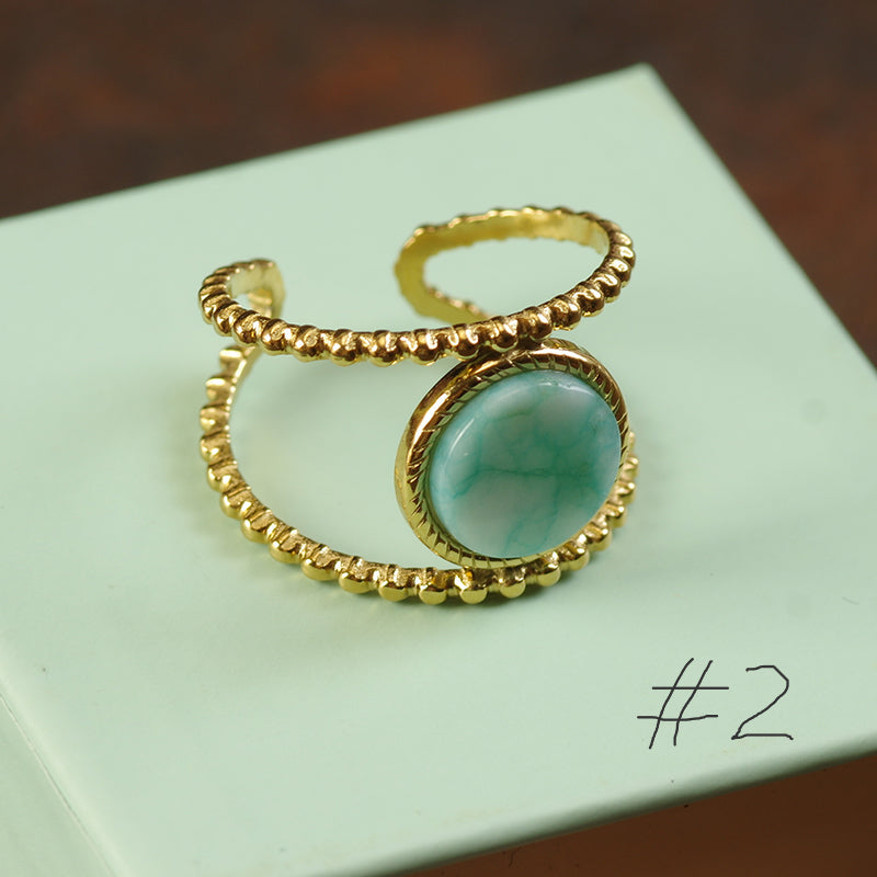 Gold Pearl Statement Ring