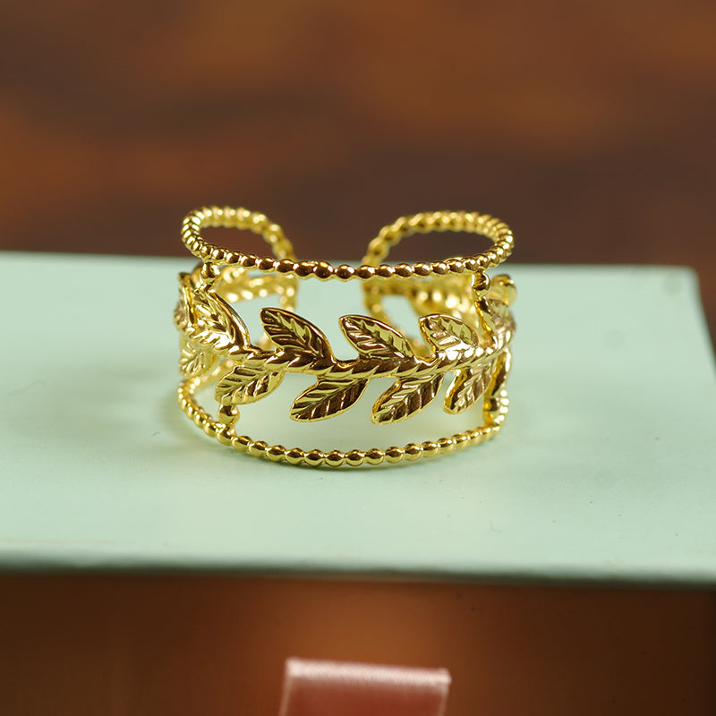 Gold Hollow Band Ring