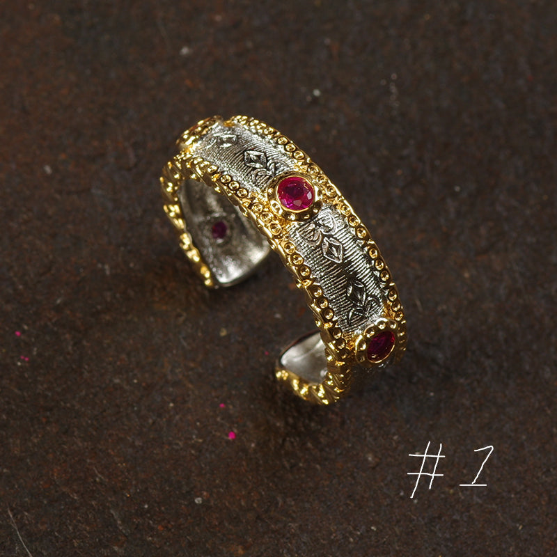 Gold Plated Enamel Set