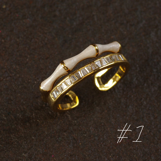 Art Deco Enamel Ring