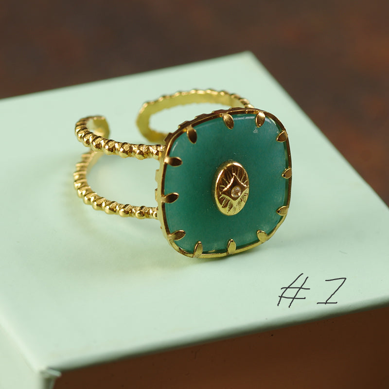 Gold Pearl Statement Ring