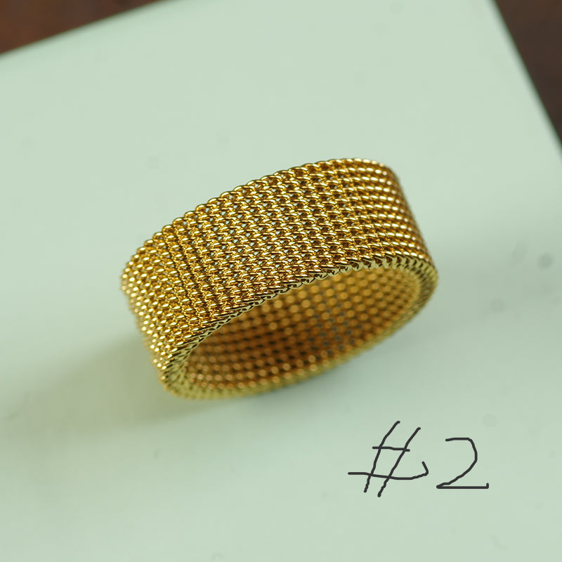 Gold Hollow Band Ring