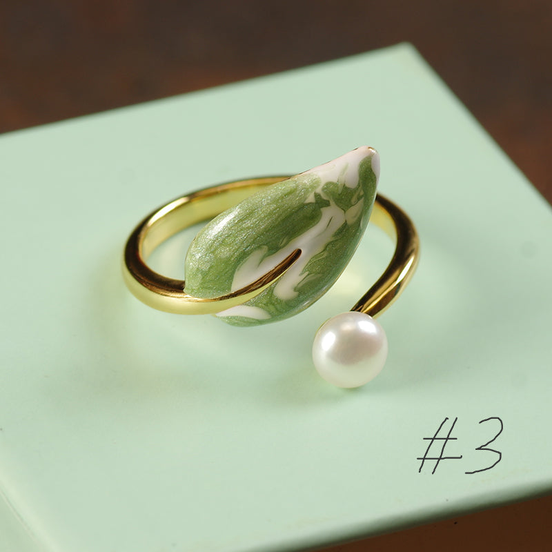 Gold Pearl Statement Ring