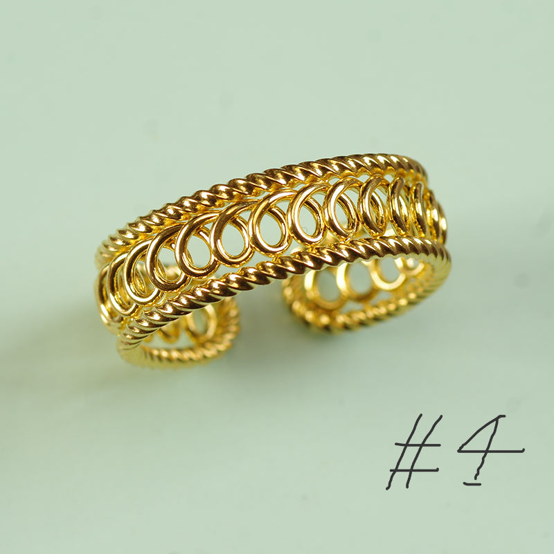 Gold Hollow Band Ring
